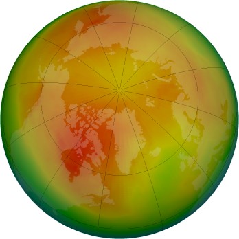 Arctic ozone map for 1981-04